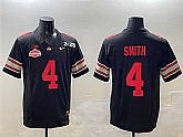 Men's Ohio State Buckeyes #4 Jeremiah Smith Black 2025 CFP Final With National Champions Patch F.U.S.E. Vapor Limited Stitched Jersey,baseball caps,new era cap wholesale,wholesale hats